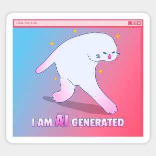 I'm AI generated Sticker